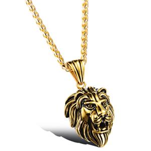 Mendes Heren ketting  Leeuw Kettinghanger Goud