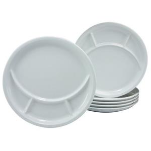 CreaTable Teller »Fondueteller Fondueteller Universal Porzellan 1 Set«, (4 St)