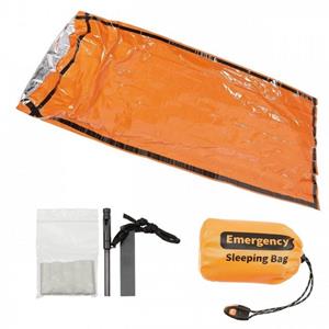 FoxOutdoor Biwaksack »Notfall-Biwaksack, orange, einseitig alubeschichtet« (Set)