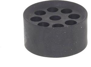 Wiska MFD 50/03/135 Meervoudig dicht-inzetstuk Slagvast, Met trekontlasting M50 Kunststof Zwart (RAL 9005) 25 stuk(s)