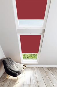 Decora_wholesale Dakraam Rolgordijn - Verduisterend - Rood