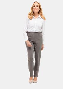 Goldner Fashion Aangenaam zachte flannellen broek ANNA - taupe 