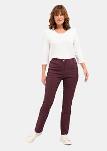 Goldner Fashion Perfecte superstretchbroek Carla - bordeaux 