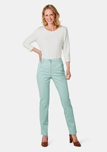 Goldner Fashion Lichte katoenen broek Carla - mintgroen 