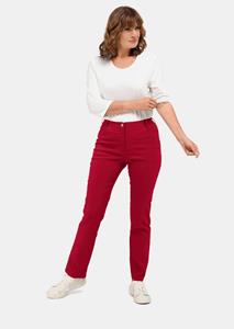 Goldner Fashion Perfecte superstretchbroek Carla - rood 