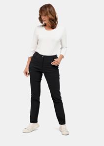 Goldner Fashion Perfecte superstretchbroek Carla - zwart 