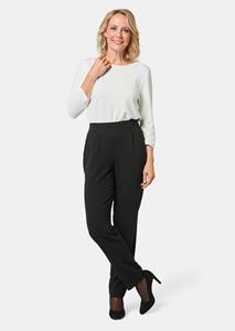 Goldner Fashion Broek Martha - zwart 