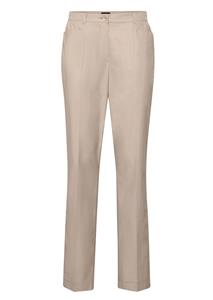 Goldner Fashion Broek Carla van hoogwaardig pima-katoen - beige 