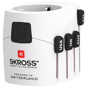 Skross 1.302539 Reisstekker Pro World & USB