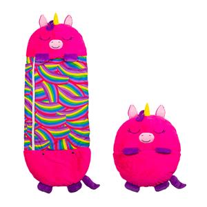 Mediashop Happy Nappers Kinderslaapzak - 2-in-1 Zachte Knuffel En Zomerslaapzak - Roze Eenhoor