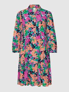 Y.A.S Druckkleid "YASERIKA 3/4 DRESS S. NOOS", mit Volant