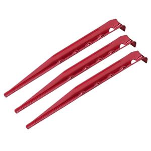 Pro Plus 12x grondpennen/tentharingen aluminium geribbeld 18,5 cm -