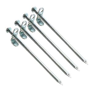 Fosco industries 8x stuks grondpennen/tentharingen metaal met verstelbaar gat 20 cm -