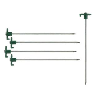 Umefa 12x grondpennen/tentharingen metaal met haak 25 cm -