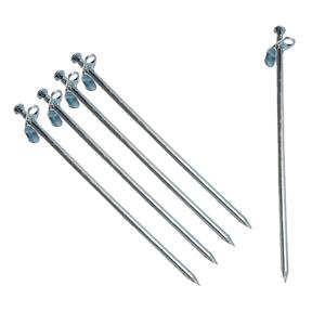 Fosco industries 16x stuks grondpennen/tentharingen metaal met verstelbaar gat 30 cm -