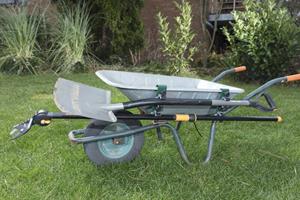 Tuingereedschapshouder voor montage aan kruiwagen voor max. randdikte 50 mm - 190 x 50 mm 590 g