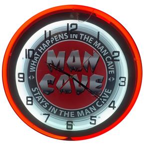Fiftiesstore Mancave Neon Klok