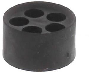 Wiska 10102023 MFD 25/05/056 Meervoudig dicht-inzetstuk Slagvast, Met trekontlasting M25 Kunststof Zwart (RAL 9005) 25 stuk(s)