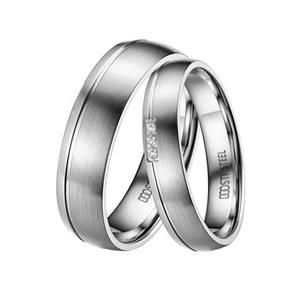 DOOSTI Trouwring DAINTY, ST-038-D, ST-038-H, ST-048-D, ST-048-H Made in Germany, naar keuze met of zonder zirkoon