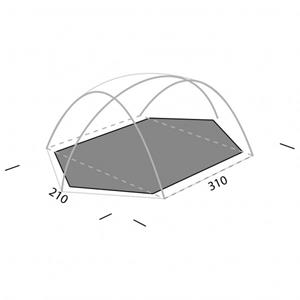 Exped Orion III Footprint Lichtgrijs