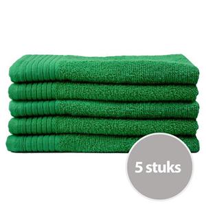 The One Towelling The One Gastendoek Voordeelpakket 500 gram 30x50 cm Groen (5 stuks)