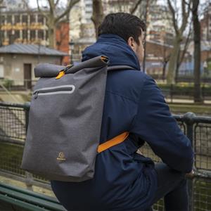 Rucksack Exacompta Exactive Young, für Laptops bis 15,6'', wasserdicht, B 330 x T 140 x H 480 mm, Polyurethan, grau