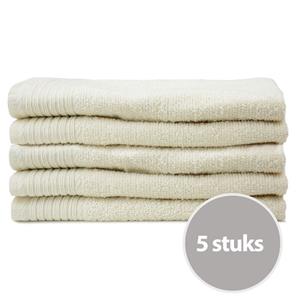 The One Towelling The One Gastendoek Voordeelpakket 500 gram 30x50 cm Creme (5 stuks)