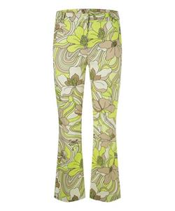 CAMBIO Broek met all-over motief, model 'Stella'