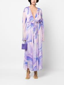Forte Forte Jurk met bloemenprint - Paars