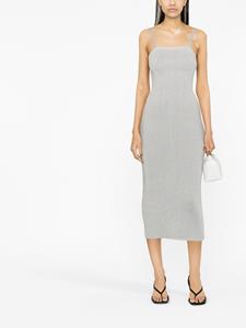 Victoria Beckham Jurk met gewelfde afwerking - Zilver