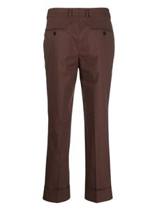 Cropped plooibroek - Bruin