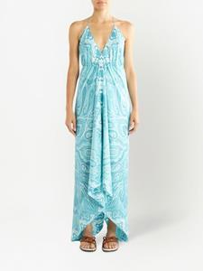 ETRO Jurk met paisley-print - Blauw