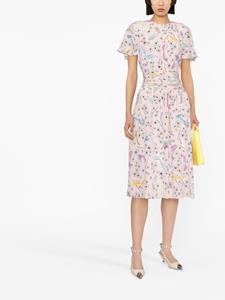 Boutique Moschino Jurk met grafische print - Roze