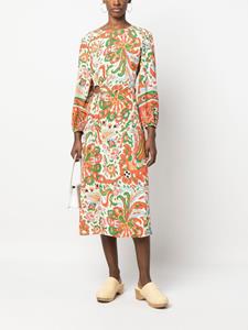 Ba&Sh Jurk met bloemenprint - Beige