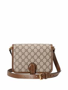 Gucci Schoudertas met GG-canvas - Bruin