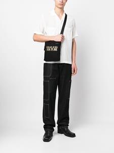 Versace Messengertas met logoplakkaat - Zwart