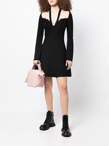 3.1 Phillip Lim Halterjurk met lange mouwen - Zwart