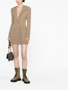 Balmain Blazerjurk met enkele rij knopen - Bruin