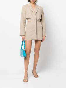 Jacquemus Uitgesneden blazerjurk - Beige