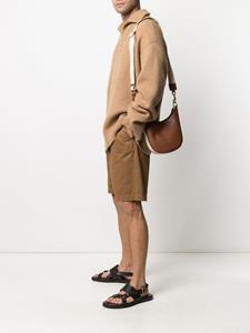 Valentino Identify leren schoudertas - Bruin