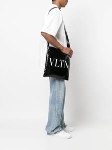 Valentino Schoudertas met VLTN print - Zwart