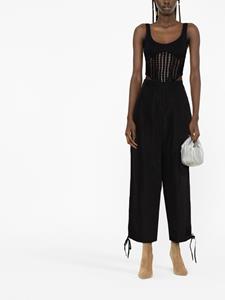 MSGM Cropped broek - Zwart