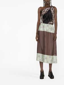 Valentino Asymmetrische jurk - Groen