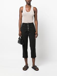 DONDUP Cropped broek - Zwart