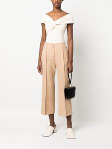 Jil Sander Cropped broek - Beige