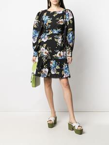 Erdem Jurk met bloemenprint - Zwart