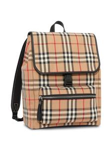 Burberry Kids Geruite rugzak - Bruin