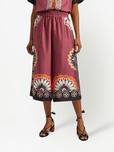 La DoubleJ Broek met geometrisch patroon - Rood