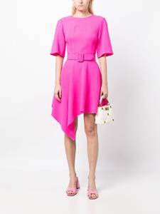 Oscar de la Renta Jurk met asymmetrische afwerking - Roze