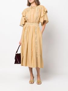 MARANT ÉTOILE Jurk met afwerking van kant - Beige